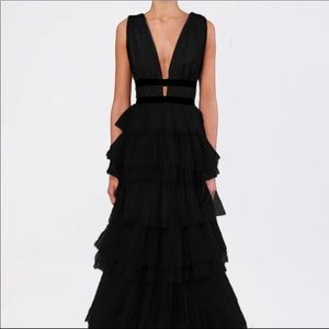 True Decadence Black Tiered Dress